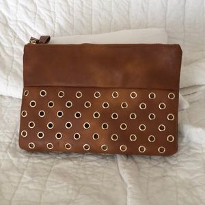 Cute Chico’s brown clutch purse